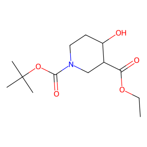 1-tert-butyl 3-ethyl 4-hydroxypiperidine-1,3-dicarboxylate图片
