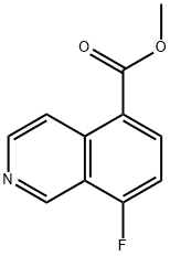 8-Fluoro-isoquinoline-5-carboxylic acid methyl ester Structure