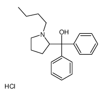 (1-butylpyrrolidin-2-yl)-diphenylmethanol,hydrochloride结构式