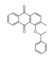 1-(1-Phenylethoxy)-2-methyl-9,10-anthraquinone结构式