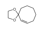 (Z)-1,4-dioxaspiro[4.7]dodec-6-ene结构式