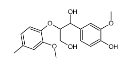 2-(2-Methoxy-4-methyl-phenoxy)-1-(4-hydroxy-3-methoxy-phenyl)-propan-1,3-diol Structure