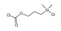 chloro[γ-(chlorocarbonyloxy)propyl]dimethylsilane结构式