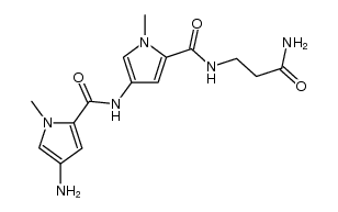 N-[4-(4-amino-1-methyl-pyrrole-2-carbonylamino)-1-methyl-pyrrole-2-carbonyl]-β-alanin-amide Structure