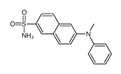 6-(N-methylanilino)naphthalene-2-sulfonamide Structure