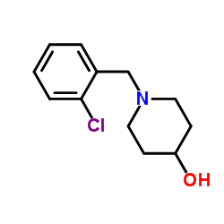 1-(2-chlorobenzyl)piperidin-4-ol结构式