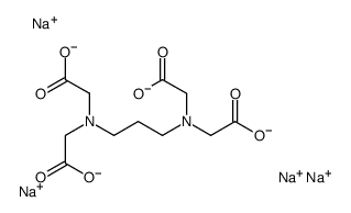 (1,3-Propanediyl)bis(nitrilo)tetraacetic acid tetrasodium salt Structure