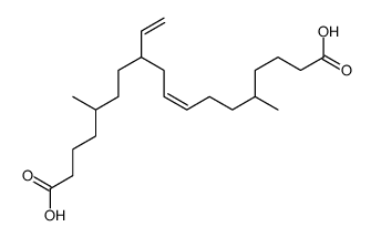 11-ethenyl-5,14-dimethyloctadec-8-enedioic acid结构式