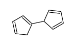 1-cyclopenta-2,4-dien-1-ylcyclopenta-1,3-diene结构式