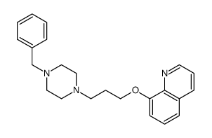 8-[3-(4-benzylpiperazin-1-yl)propoxy]quinoline结构式