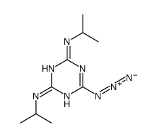 6-azido-2-N,4-N-di(propan-2-yl)-1,3,5-triazine-2,4-diamine结构式