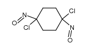 trans-1,4-Dinitroso-1,4-dichlorcyclohexan Structure