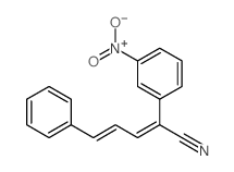 2-(3-nitrophenyl)-5-phenyl-penta-2,4-dienenitrile结构式