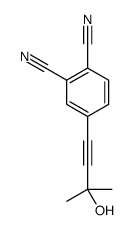 4-(3-hydroxy-3-methylbut-1-ynyl)benzene-1,2-dicarbonitrile结构式