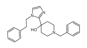 1-benzyl-4-[1-(2-phenylethyl)imidazol-2-yl]piperidin-4-ol Structure