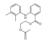 2-acetyloxyethyl 2-(2,3-dimethylanilino)benzoate结构式