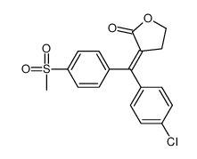 (3Z)-3-[(4-chlorophenyl)-(4-methylsulfonylphenyl)methylidene]oxolan-2-one Structure