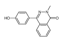 4-(4-hydroxy-phenyl)-2-methyl-2H-phthalazin-1-one Structure