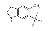 5-甲基-6-三氟甲基吲哚啉结构式