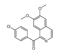 (4-chlorophenyl)-(6,7-dimethoxyisoquinolin-1-yl)methanone Structure