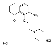 2-(2-azaniumyl-6-butanoylphenoxy)ethyl-diethylazanium,dichloride结构式