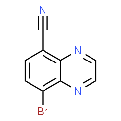 8-Bromoquinoxaline-5-carbonitrile Structure