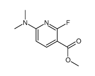 methyl 6-dimethylamino-2-fluoropyridine-3-carboxylate结构式