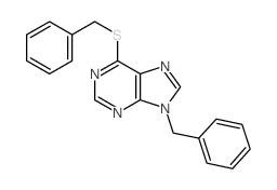 9-benzyl-6-benzylsulfanyl-purine Structure