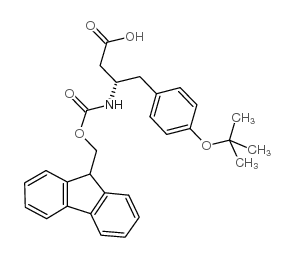 O-叔丁基-N-FMOC-L-Β-高酪氨酸结构式