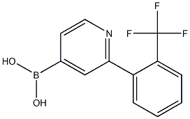 2-(2-Trifluoromethylphenyl)pyridine-4-boronic acid Structure