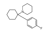 1-[1-(4-fluorophenyl)cyclohexyl]piperidine结构式