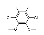 1,2,4-trichloro-3-iodo-5,6-dimethoxybenzene结构式