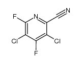 3,5-dichloro-4,6-difluoro-pyridine-2-carbonitrile结构式