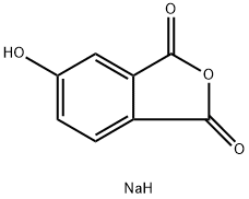 1,3-Isobenzofurandione, 5-hydroxy-, sodium salt (1:1)结构式