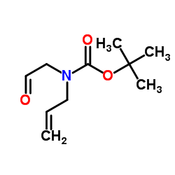 叔-丁基烯丙基(2-氧亚基乙基)氨基甲酯结构式