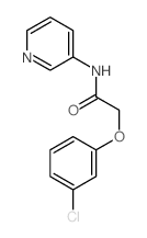 Acetamide,2-(3-chlorophenoxy)-N-3-pyridinyl-结构式