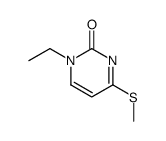 1-ethyl-4-(methylsulfanyl)pyrimidin-2(1H)-one Structure