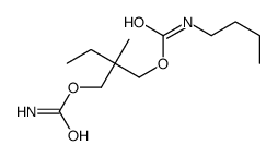 [2-(carbamoyloxymethyl)-2-methylbutyl] N-butylcarbamate结构式