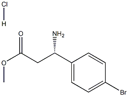 METHYL (3S)-3-AMINO-3-(4-BROMOPHENYL)PROPANOATE-HCL结构式