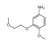 4-methoxy-3-(2-methoxyethoxy)aniline结构式