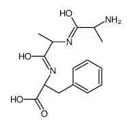 (2S)-2-[[(2S)-2-[[(2S)-2-aminopropanoyl]amino]propanoyl]amino]-3-phenylpropanoic acid Structure