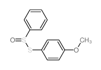 Benzenesulfinothioicacid, 4-methoxyphenyl ester结构式