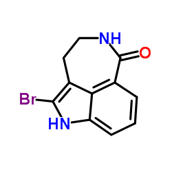 2-Bromo-1,3,4,5-tetrahydro-6H-azepino[5,4,3-cd]indol-6-one Structure