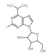 Adenosine,2-fluoro-N,N-dimethyl- (8CI)结构式