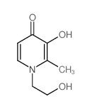 4(1H)-Pyridinone,3-hydroxy-1-(2-hydroxyethyl)-2-methyl-结构式