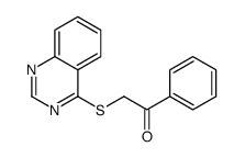 1-phenyl-2-quinazolin-4-ylsulfanylethanone结构式