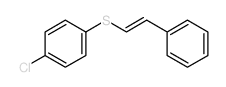 1-chloro-4-[(E)-2-phenylethenyl]sulfanyl-benzene structure