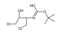2R-(T-BOC)AMINO-1,4-DICHLORO-3S-HYDROXYBUTANE Structure