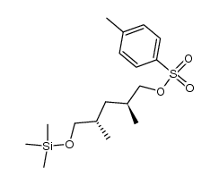 (2S,4S)-2,4-dimethyl-5-((trimethylsilyl)oxy)pentyl 4-methylbenzenesulfonate结构式