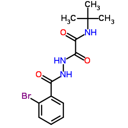 2-[2-(2-Bromobenzoyl)hydrazino]-N-tert-butyl-2-oxoacetamide结构式